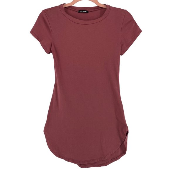 Fashionnova Women's Size XS Mauve Pink T-Shirt Bodycon Dress - Picture 1 of 6